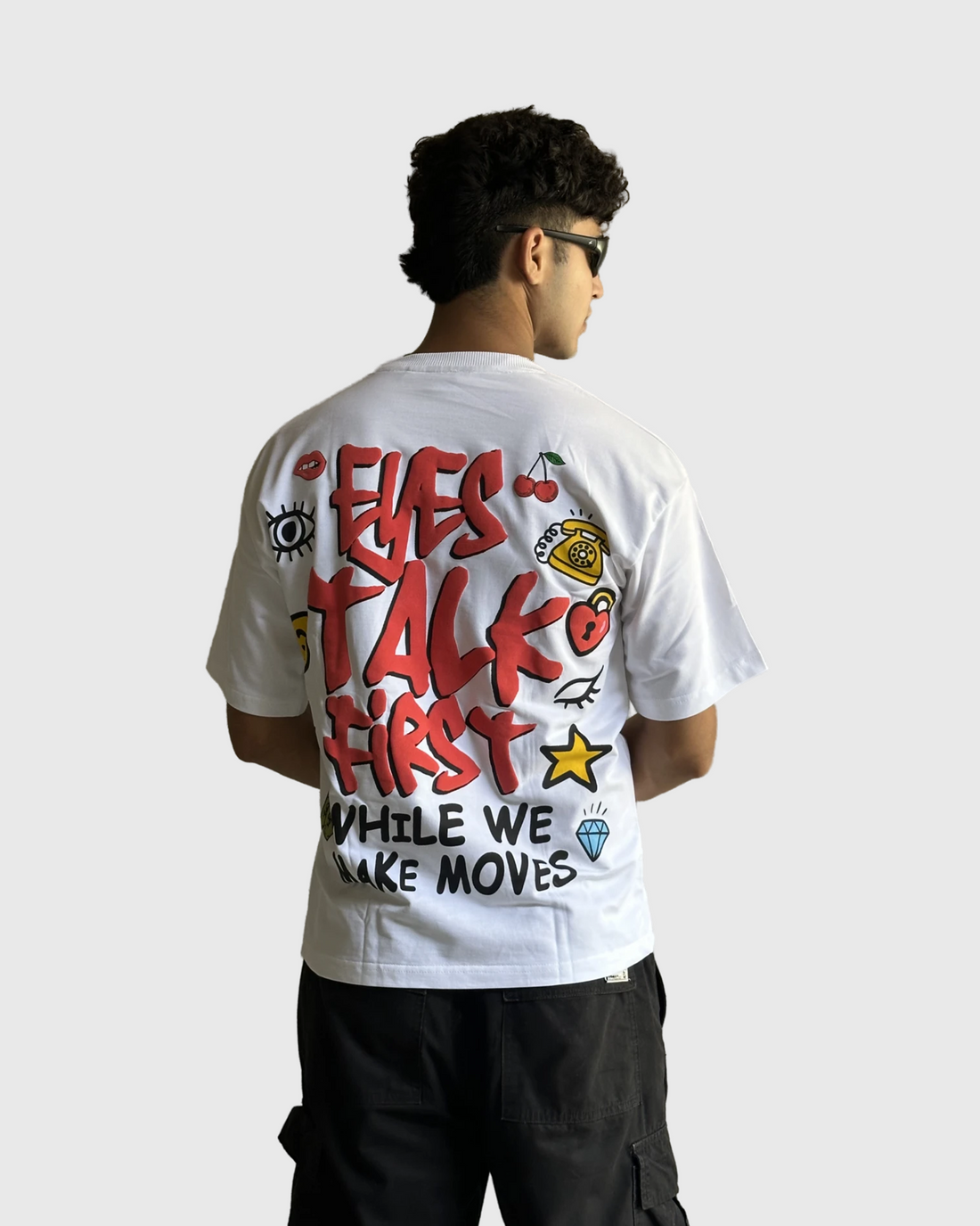 Wiesel "EYES TALK FIRST WHILE WE MAKE MOVES".