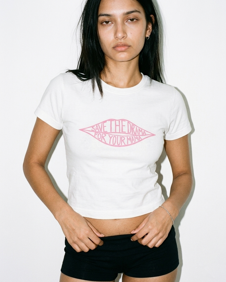 Save the drama baby tee