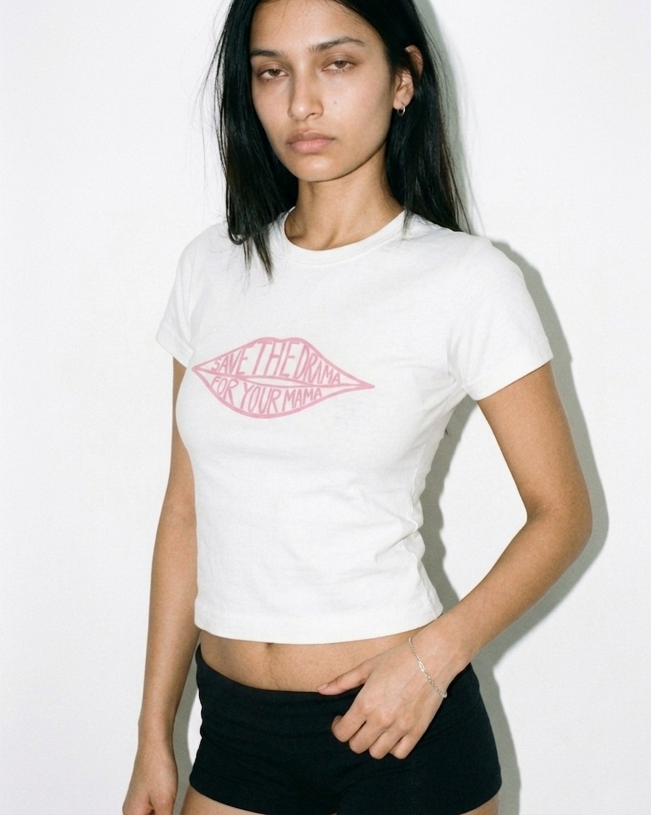Save the drama baby tee