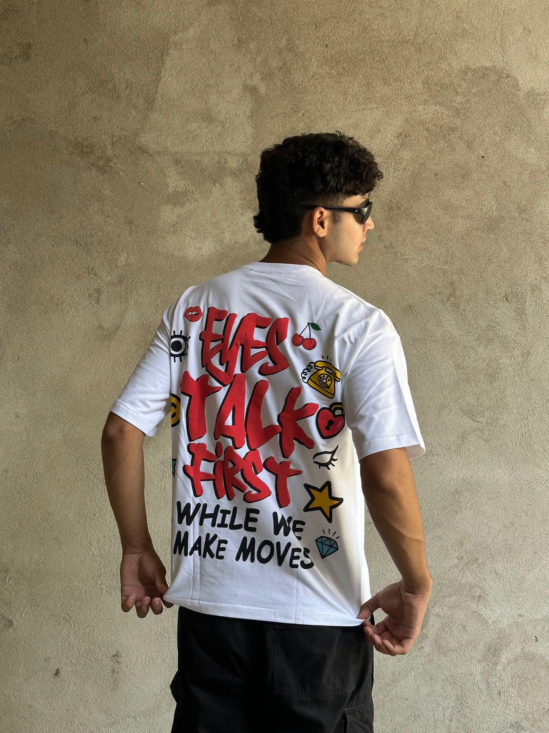 Wiesel "EYES TALK FIRST WHILE WE MAKE MOVES".