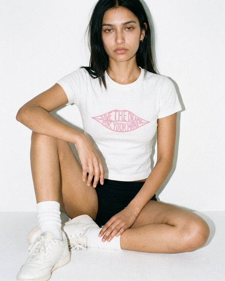 Save the drama baby tee