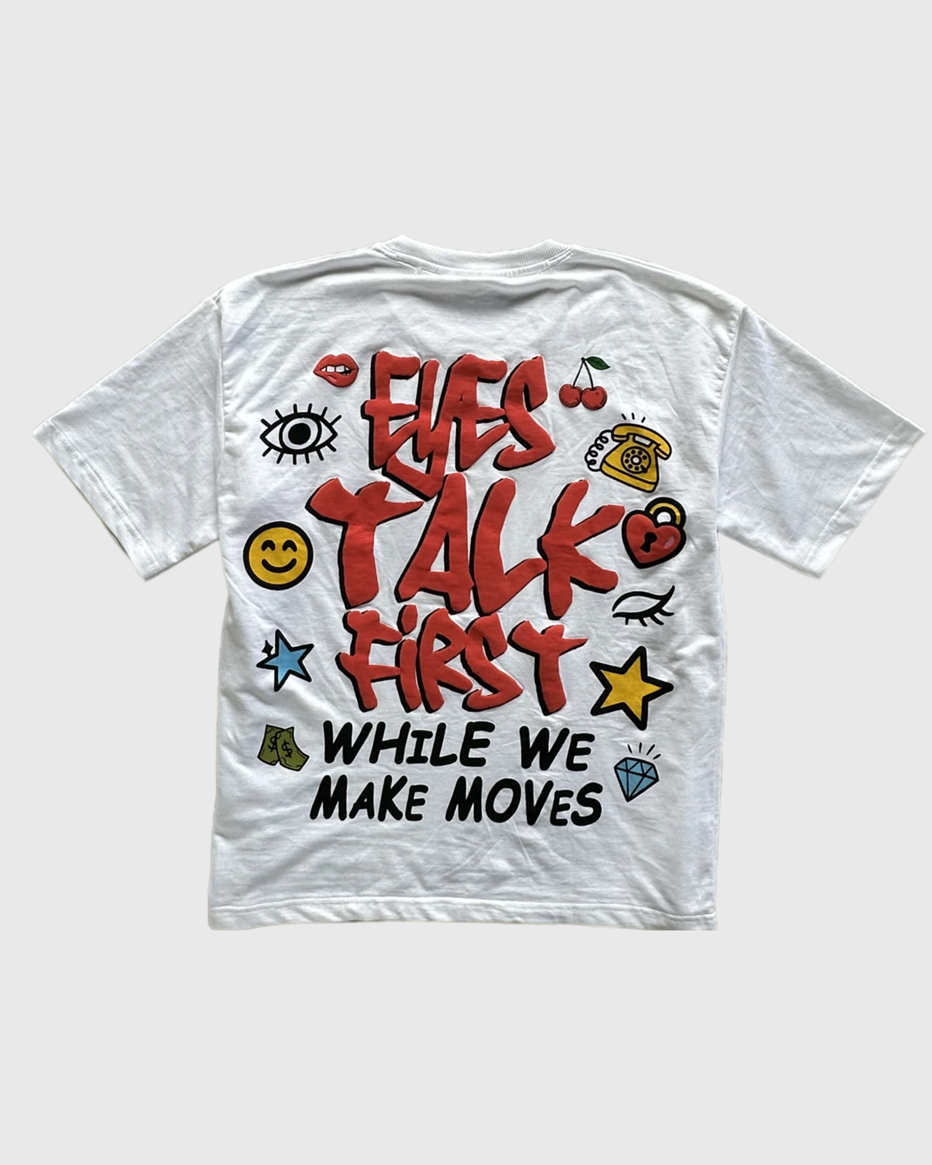 Wiesel "EYES TALK FIRST WHILE WE MAKE MOVES".